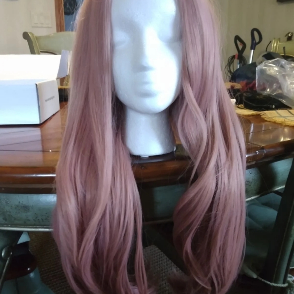 26in Candy Pink Lace Front Wig